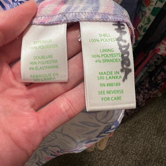 Lilly Pulitzer Ronnie Romper in Light Lilac “Trunks in the Air” - Picture 13 of 15